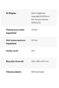 Porta Potti 165 21lt Atık Tankı, Portatif Tuvalet Yatek Karavan Tekne ürün fotoğrafı