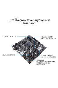 Prime B550m-k Ddr4 4600mhz (OC) M.2 Am4 Matx Anakart ürün fotoğrafı