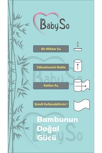 Sıkıştırılmış Bebek Mendili 256 Adet Paket ürün fotoğrafı