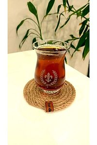 Hasır Bej Bardak Altlığı (4'LÜ) ,12 Cm, Fincan,bardak,kupa,mum Altlığı,el Yapımı Naturel - Hediyeli ürün fotoğrafı