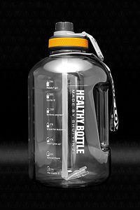 Winta Bpa Içermez Motivasyonel Su Matarası 2.5 Lt Siyah Su Matarası,su Şişesi,suluk ürün fotoğrafı
