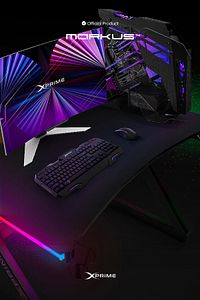 Markus Rgb Ledli Oyuncu Masası 140 Cm ürün fotoğrafı