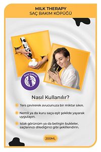 Milk Therapy Saç Köpüğü 200 ml - Besleyici, Koruyucu Etki ürün fotoğrafı
