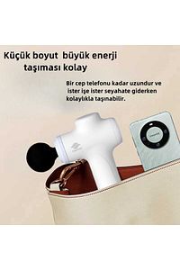 Profesyonel Masaj tabancası 6 Kademeli4 masaj başlığı, tüm vücuda masaj yapın. Hediye vermeye uygun ürün fotoğrafı