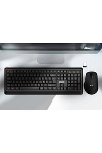 Siyah Türkçe Q Ev Ofis Kullanıma Uygun 104 Tuş Kablosuz Klavye Mouse Set ürün fotoğrafı