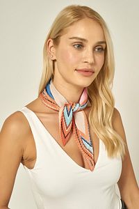 12398-1 Piliseli Turuncu Bandana Fular ürün fotoğrafı