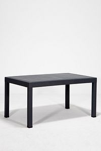 Rattan Lüx 90x150 Bahçe&balkon&teras Masa Seti - Antrasit ürün fotoğrafı