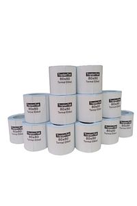 Termal Etiket Barkod 80x80 Lamine Termal Etiket 300 Adet (TAM METRAJ) 1. Kalite ürün fotoğrafı