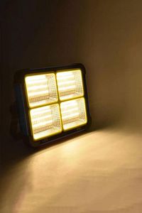 Ct-4698 Güneş Enerjili Solar 200w Watt Led Projektör Taşınabilir Sarı Beyaz Ve Çakar Işık Lamba Ip44 ürün fotoğrafı