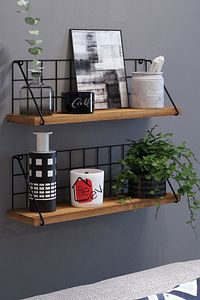 Lefi Ev Duvar Rafı Tekli Metal Duvar Rafı Modern Metal Duvar Rafı ürün fotoğrafı