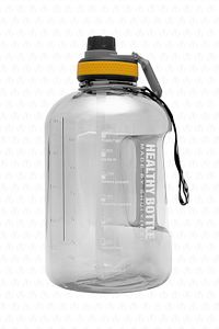 Winta Bpa Içermez Motivasyonel Su Matarası 2.5 Lt Siyah Su Matarası,su Şişesi,suluk ürün fotoğrafı