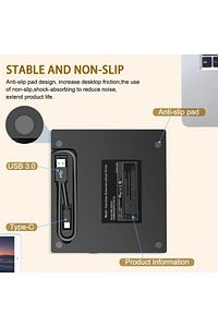 DVD 3.0 Yazıcı 7 Girişli USB Tip-C Harici CD/DVD Sürücü Windows Mac ve Laptop Fonksiyonlu Uyumlu ürün fotoğrafı