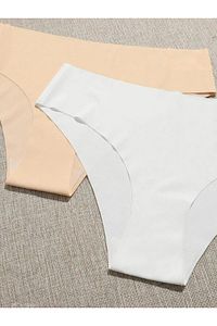 Kadın 3'lü Dikişsiz Lazer Kesim Iz Yapmaz Likralı Bikini Slip Külot ürün fotoğrafı