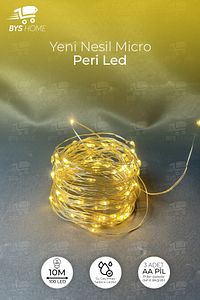 Sarı Pilli Peri Led Işık 10 mt ürün fotoğrafı