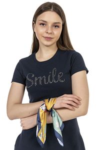 13750 Lacivert Kenarlıklı Renkli Bandana Fular ürün fotoğrafı