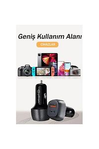 48w Type C Usb Hızlı Şarj Qualcomm Araç Şarj Şarz Kiti Araç Şarj Araç Içi Şarj Aleti Çakmaklık ürün fotoğrafı