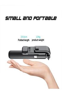 Led Işıklı Tripod Standı, Kablosuz, Bluetooth Uzaktan Kumandalı, Selfie Çubuğu ürün fotoğrafı