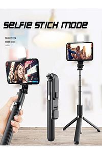 Led Işıklı Tripod Standı, Kablosuz, Bluetooth Uzaktan Kumandalı, Selfie Çubuğu ürün fotoğrafı