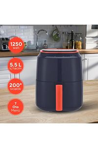Lacivert Digital Fastfryer (YAĞSIZ FRİTÖZ AİRFRYER) ürün fotoğrafı