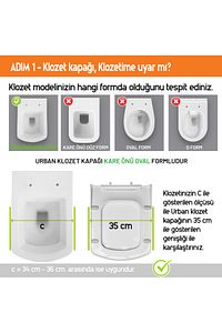 Urban Yavaş Kapanan Klozet Kapağı ürün fotoğrafı