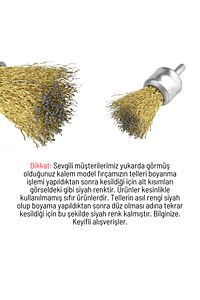 Pimli Tel  Matkap Hobi Fırça 5 Parça Set ürün fotoğrafı