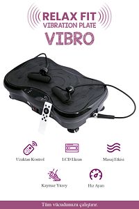 Vibro Vibration Plate Egzersiz Ve Titreşimli Basen Karın Kol Bacak Spor Aleti ürün fotoğrafı