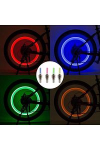 1 Çift Led Işıklı Hareket Sensörlü Mavi Işıklı Bisiklet Araba Motor Sibop Kapağı Lambası ürün fotoğrafı
