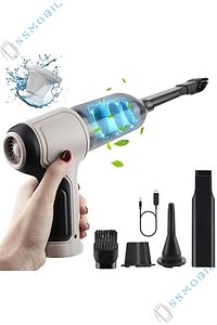 Ally 12000pa Güçlü Emiş Üfleme Özellikli Ev Araç Kablosuz Şarjlı El Süpürgesi 5000mah 120w 2in1 ürün fotoğrafı