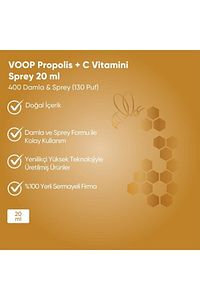 Propolis C Vitamini Sprey-damla - 20 ml | Bağışklık Sistemi Güçlendirici ürün fotoğrafı