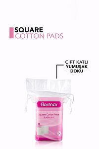 Makyaj Temizleyici Yüz Pedi - Square Cotton Pads For Facial 50 Adet 8690604175048 ürün fotoğrafı