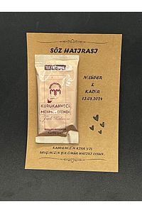 Hediyelik Söz Nişan Nikah 10 Adet Kahve Kişiye Özel Tasarım ürün fotoğrafı