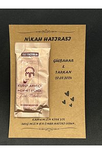 Hediyelik Söz Nişan Nikah 10 Adet Kahve Kişiye Özel Tasarım ürün fotoğrafı