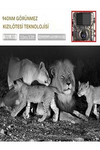 TR Foto Kapan Takip Kamerası İzcilik Avcılık Kamerası Yaban Hayatı İzleme 1080P IP66 için 38 LED'li ürün fotoğrafı