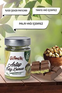 Kahvaltılık Sürülebilir Doğal Katkısız 320gr Özel Üretim Antep Fıstığı Kreması ürün fotoğrafı