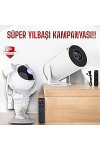 Yılbaşına Özel 4K Projeksiyon ve Astronot Speaker İkili Set ürün fotoğrafı