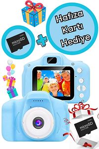 Çocuk Fotoğraf Makinesi 1080p Hd Kamera 4gb Hafıza Kartı ürün fotoğrafı