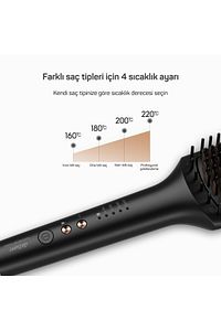 AR5068 Superstar Touch Saç Düzleştirici Fırça - Siyah ürün fotoğrafı