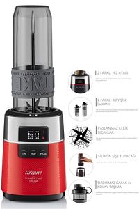 AR1148-K Shake'n Take Dream Kırmızı 500 W Kişisel Smoothie Blender ürün fotoğrafı