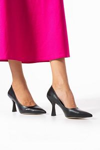 Kadın Topuklu Ayakkabı - Yüksek Topuklu Stiletto Rahat Şık Ve Ince Iş Ayakkabısı Siyah 8.5 cm ürün fotoğrafı
