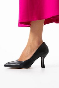 Kadın Topuklu Ayakkabı - Yüksek Topuklu Stiletto Rahat Şık Ve Ince Iş Ayakkabısı Siyah 8.5 cm ürün fotoğrafı