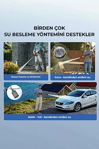 Şarjlı Ve Yüksek Basınçlı Oto Yıkama Ve Sulama Tabancası ürün fotoğrafı