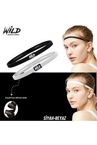 Kaydırmaz Silikonlu Elastik Spor Futbol Saç Bandı Tokası Ikili Wildflex ürün fotoğrafı