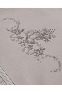 Çiçek Desen Baskılı Hurç - Gri - 52x28x21 Cm ürün fotoğrafı