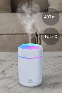 400 ml Ultrasonik Hava Nemlendirici Buhar Makinesi Ve Aroma Difüzörü H2o ürün fotoğrafı