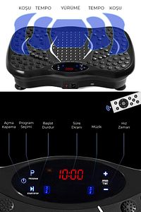 Vibro Vibration Plate Egzersiz Ve Titreşimli Basen Karın Kol Bacak Spor Aleti ürün fotoğrafı