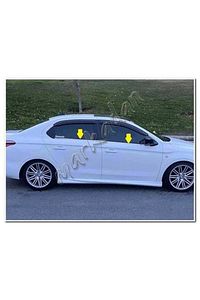 Citroen C-elysee Krom Cam Çıtası 2012-2024 4 Parça Paslanmaz Çelik ürün fotoğrafı