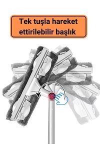 Bükülür Small Boy Cam Silme Aparatı Bükülebilir Teleskopik Camsil ürün fotoğrafı