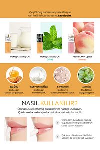 Bal Ve Süt Özlü Besleyici Ve Nemlendirici Dudak Bakım Yağı A'pıeu Honey & Milk Lip Oil ürün fotoğrafı