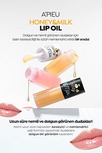Bal Ve Süt Özlü Besleyici Ve Nemlendirici Dudak Bakım Yağı A'pıeu Honey & Milk Lip Oil ürün fotoğrafı