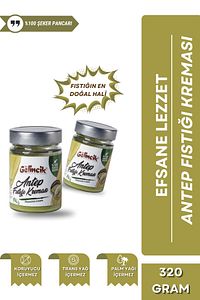 Kahvaltılık Sürülebilir Doğal Katkısız 320gr Özel Üretim Antep Fıstığı Kreması ürün fotoğrafı